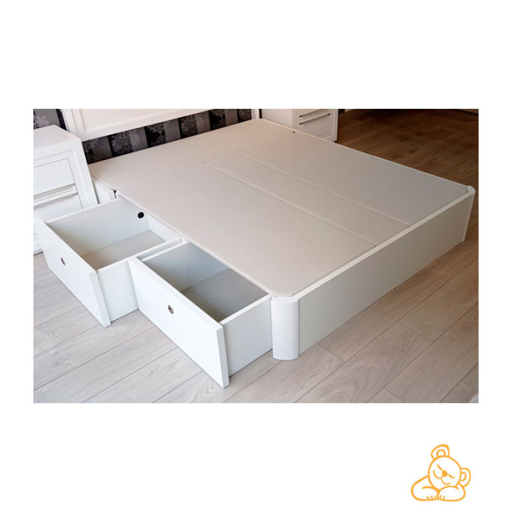 Oferta en canapés de madera con cajones laterales